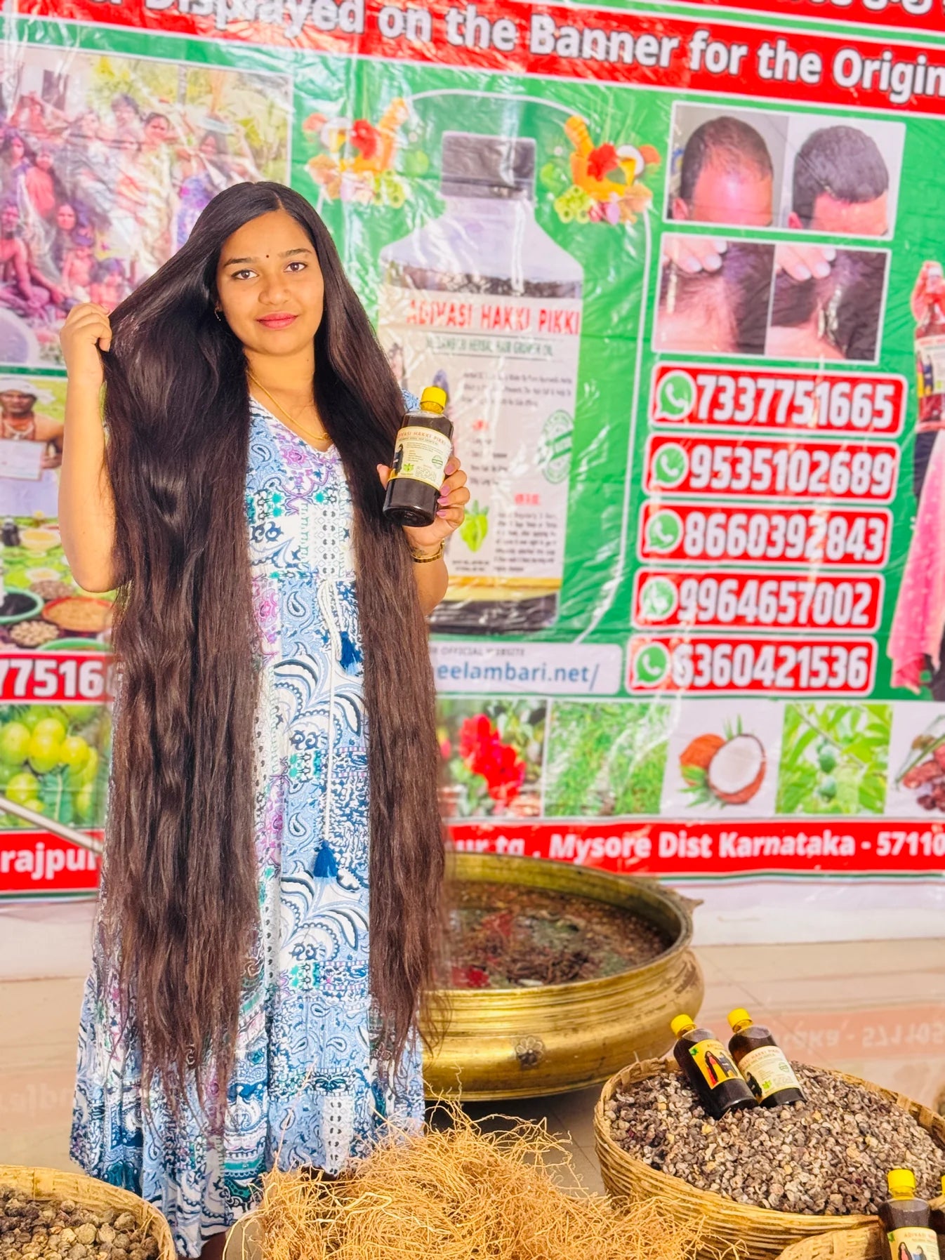Original Mysore Karnataka ADIVASI HAKKI PIKKI HAIR Oil
